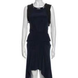 Gorgeous Vena Cava Navy Dress with Silver Accents Size 6